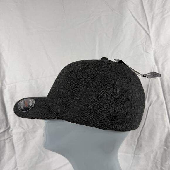 Volcom Hat Cap Fitted Mens Large XL Black Full Stone Heather Athletic Flexfit - Picture 3 of 10